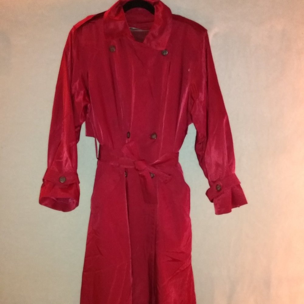 London Fog Red Trench Coat